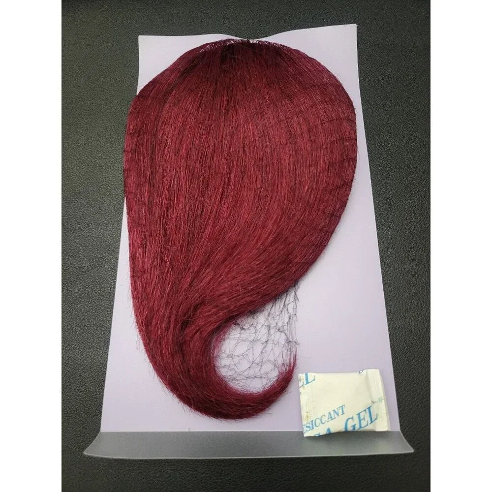 The Bang Thang 100% Human Hair Clip-on Bang Extension Sassy Collection(Red Wine)